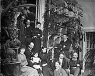 Lord and Lady Lansdowne and group in Rideau Hall Conservatory Mar. 1886