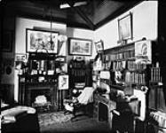 Interior of library - Mrs. Wise's House June 1890