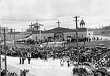 (Armistice) Victory Celebration May 8, 1945, Val d'Or, P.Q. Mass in thanks to VE-Day, & Wars end 8 May 1945