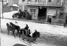 The mayor on his way to church, Val d'Or, P.Q., January 1938 Jan. 1938