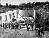 Lorne Dry Dock viewed from the southeast end during construction 1885
