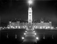 The Parliament Buildings illuminated July 1927