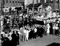 [The C.P.R. (Canadian Pacific Railway) float in the Historical Pageant] July 1927