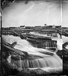 [Looking across the Chaudiere Falls to Hull, P.Q [ca. 1867].