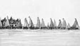Ice boating on Toronto Bay c.a. 1887