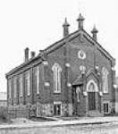 Unidentified church in Peterborough. [St. Luke's Anglican Church, Rogers Street]. 1889
