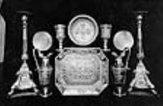 Silver communion service presented by King George III in 1804 to the Cathedral of the Holy Trinity of Quebec 1902