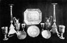 Silver plate used at the communion service in the Cathedral Church of the Holy Trinity of Quebec 1902