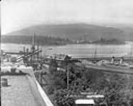 Panorama view of Vancouver harbour waterfront 1910