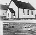 Methodist Church, and birdseye view of Manor 1909