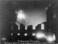 St. Dunstan's Cathedral, burning of Sydney Street side 8 Mar. 1913