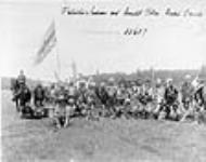 Patriotic Indians and mounted police, Western Canada 1915