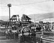 First passenger train at Penticton, May 31st, 1915 31 May 1915