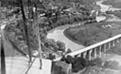 Aerial view of St. Catherines' canal 1919