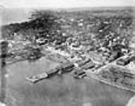 Aerial view of industrial activity on Kingston's waterfront 1920