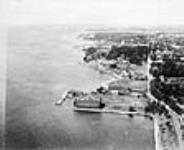 Kingston's lakeshore from the air 1920