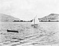 Lake looking west, Kelowna, B.C 1920