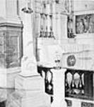 Interior view of the Church of our Lady of Pity and monument to the founder, Congregation of Notre Dame 1874