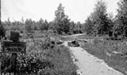 Natural Spring on Fort William-Duluth highway, Ontario - paved highway across muskeg (Duluth-Virginia) Minn 1923 - 1924