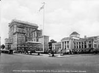 Hotel Vancouver, Giant Flag Pole (210 ft.) and Court House ca. 1900-1925
