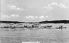 Canoe doubles Association Regatta, Muskoka Lakes ca. 1900-1925
