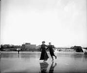 Lord and Lady Minto skating on the Ottawa River, Dec. 1901 1901