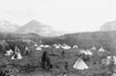 Stoney Indian camp on Cascade River [Alta.] n.d.