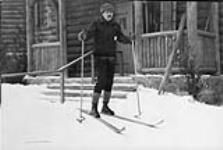 General McNaughton [skiing] at Montebello after leaving the army Jan. 1944