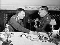 Gen. McNaughton with the C.O. of the Toronto Scottish [Regiment] at the Lord Mayor's Banquet, London 1939