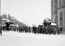 Skiing parties meeting at Chateau Laurier [Ottawa, Ont. 1920's]