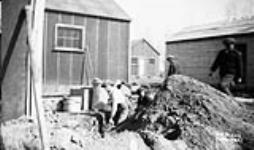 (Relief Projects - No. 8). Repairing the water line to kitchen Apr. 1935