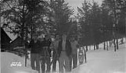 (Relief Projects - No. 17). Group of cook's staff on a hike Feb. 1934