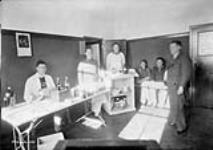 Medical staff in First Aid Room, Relief Project No. 28. Jan. 1933