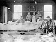 (Relief Projects - No. 37). (RMC) Part of the temporary dining hut, showing the type of personnel Apr. 1933