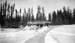 (Relief Projects - No. 51). Frontier College School at Camp No. 12, built by the teacher Jan. 1934