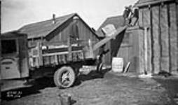 (Relief Projects - No. 58). [Ice being delivered] Sept. 1934