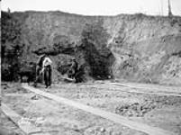 (Relief Projects - No. 64). Start on new cut at point 59 Apr. 1934
