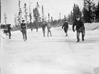 (Relief Projects - No. 107). Hockey match on the camp rink Feb. 1934