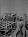 (Relief Projects - No. 110). Artillery observation post [under construction] May 1936