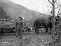 Relief Projects - No. 136). [Hauling wood] Apr. 1936
