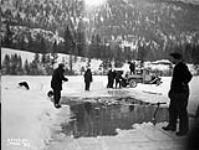 (Relief Projects - No. 154). Cutting ice Feb. 1936