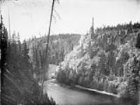 Canyon on Kes-la-chick River near Fawnie Mountain, B.C 1876