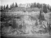 High cliff on North side of the Saskatchewan River 9 miles west of 5th p.m. [Alta.] 1886