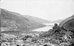 Looking south from head of Canon Inlet, N. side Hudson Strait, Baffinland, N.W.T., 1897 1897