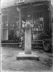 Renewed Monument, Quebec - New York Border, [in front of] Cook's Store