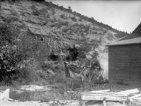 Cliff of Pierre shale at La Rivière, Man. 1902