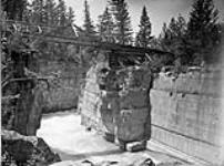 Bridge over gorge, Elko Canyon B.C 1900