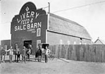 A. Robbins Livery Barn at Laura [Sask.] 1912