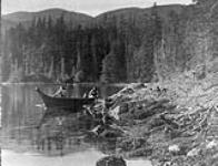 [Nootka natives] canoeing in Nootka Sound, Vancouver Island, British Columbia 1916