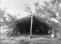 A Chemchuevi home in the mesquite. [The Chemehuevi are a Shoshonean tribe of a region in southern California and Arizona 1926